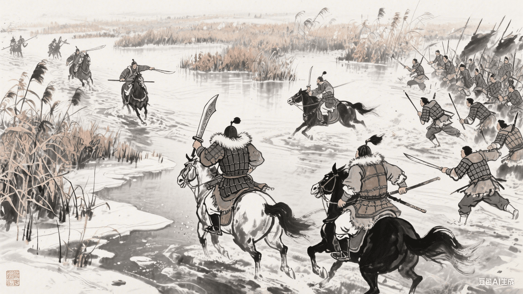 参合陂之战示意图