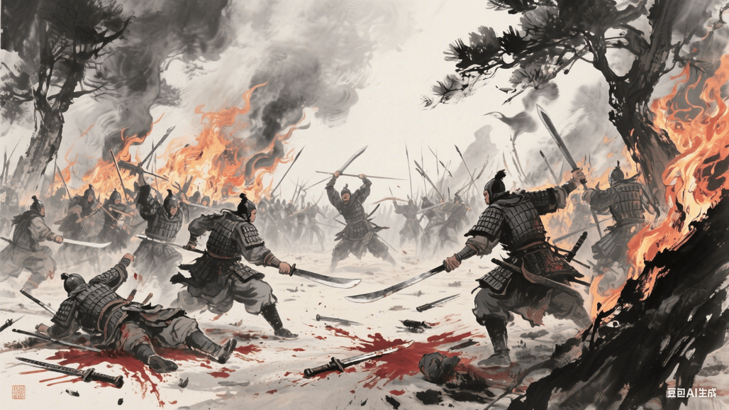 夷陵之战示意图