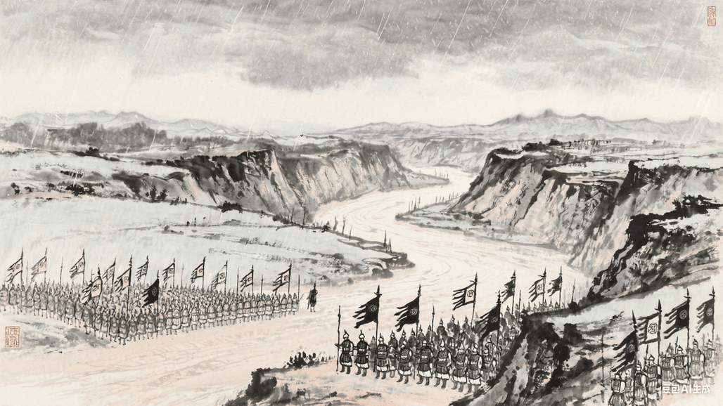 好水川之战示意图