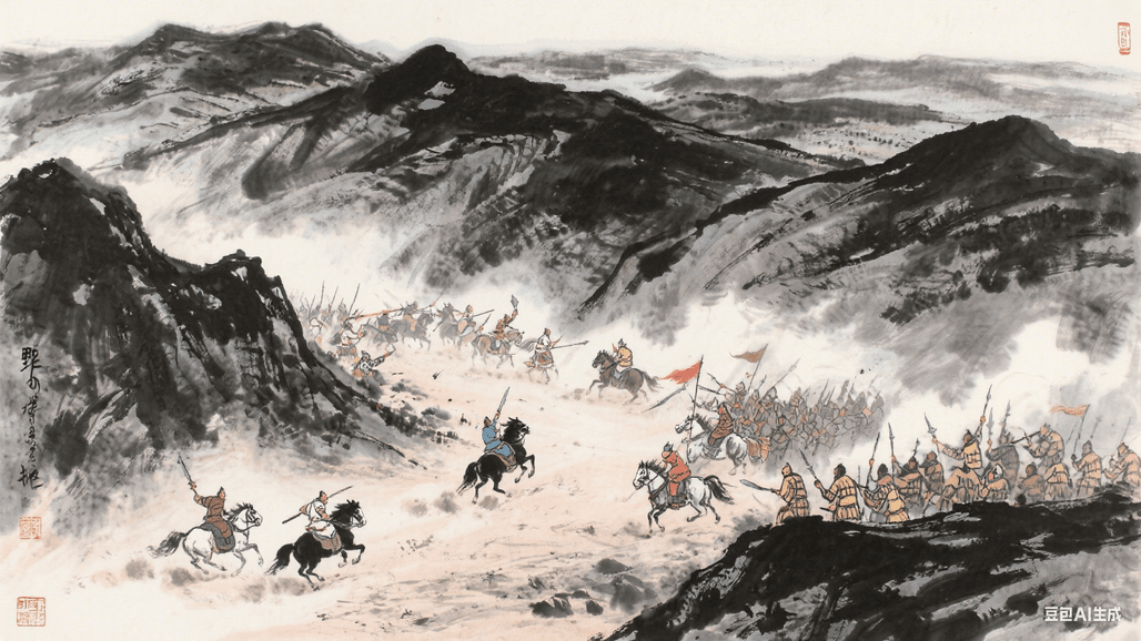 野狐岭之战示意图